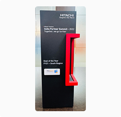 Deal of the Year FY21 South Region - Hitachi Vantara Award